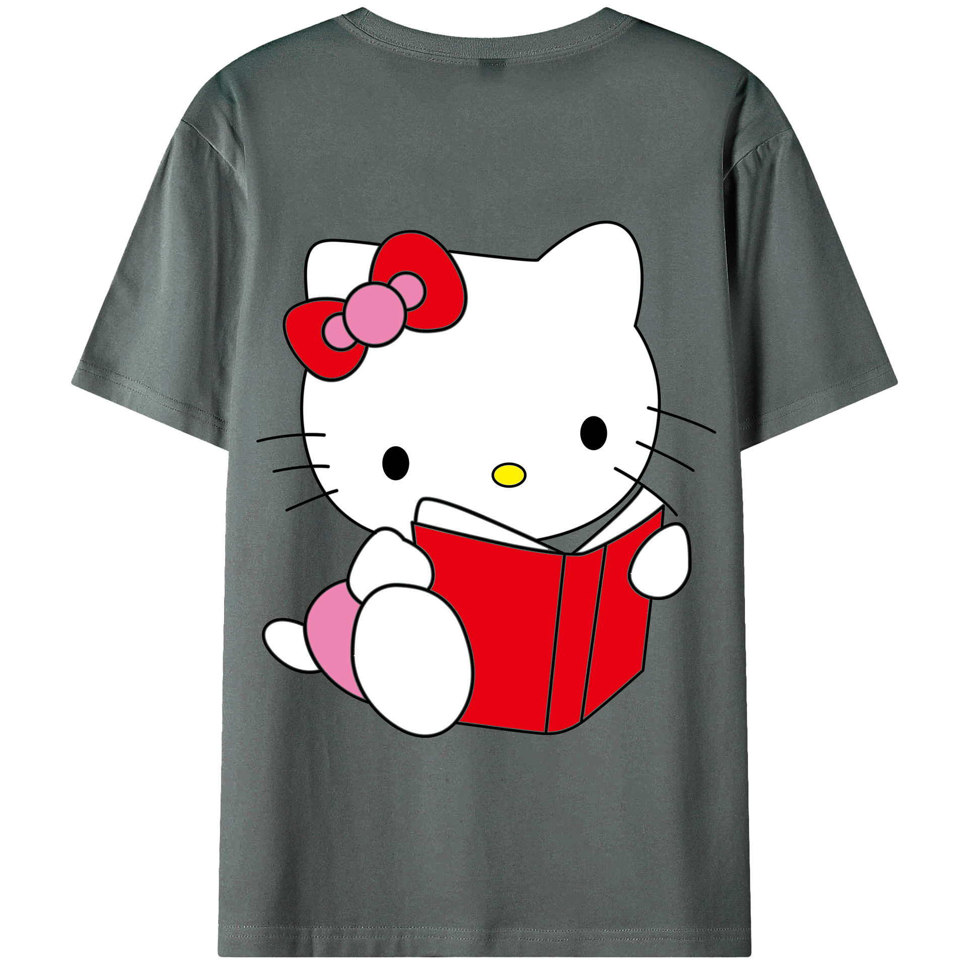 （画像用） Hello Kitty ハローキティ 綿100％半袖Tシャツ（背面プリント）